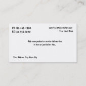 化粧の名刺 名刺 (裏面)