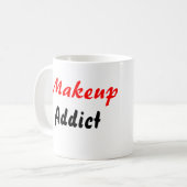 化粧の常習者のマグ コーヒーマグカップ (正面左)