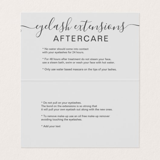 化粧の毛の銀のグリッターのグラデーションな目のアフターケア 名刺 (内部フラット)