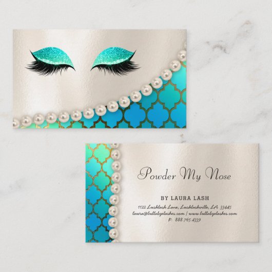 化粧の目の鞭はモトッコ人を打ちます 名刺 (正面/裏面)