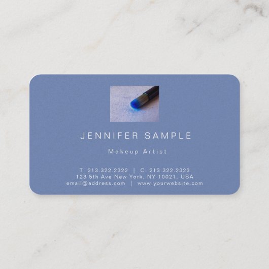 化粧の美容院のモダンでエレガントなプロフェッショナル 名刺 (裏面)
