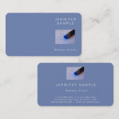 化粧の美容院のモダンでエレガントなプロフェッショナル 名刺 (正面/裏面)