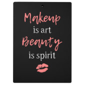 化粧は芸術の美しいです精神です クリップボード (裏面)
