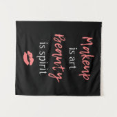 化粧は芸術の美しいです精神です タペストリー (正面(横))