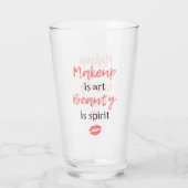 化粧は芸術の美しいです精神です タンブラーグラス (裏面)