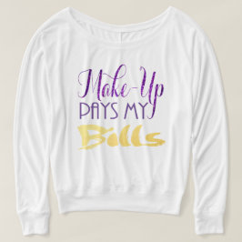 化粧をして勘定を払う Tシャツ