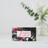 化粧アモダンーティスト美容学名刺 名刺 (スタンド正面)