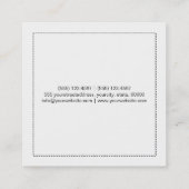 化粧アーティスタイリッシュストブルーグリッターリップス3 スクエア名刺 (裏面)