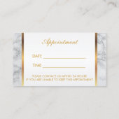 化粧アーティストダスティバラアポイントメント 予約カード (裏面)