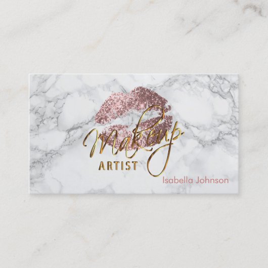 化粧アーティストダスティバラアポイントメント 予約カード (正面)