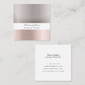 化粧アーティストバラ金ゴールドグレガーリーイ スクエア名刺 (正面/裏面)