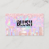 化粧アーティストピンクグリッタードリップス+アイリステントオパール 名刺 (正面)