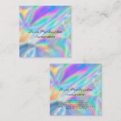 化粧アーティストホカラフルログラフィック スクエア名刺 (正面/裏面)