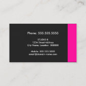 化粧アーティストモカラフルノグラム 名刺 (裏面)