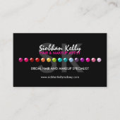 化粧アーティストモカラフルノグラム 名刺 (正面)