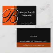 化粧アーティストモノグラエレガントム 名刺 (正面/裏面)