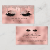 化粧アーティストラッシュグリッターバラ金ゴールドきらめく 名刺 (正面/裏面)