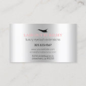 化粧アーティストラッシュシルバーオパールピンクグリッタードリップ 名刺 (裏面)