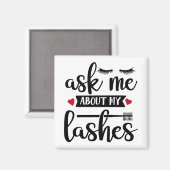 化粧アーティストラッシュマスカラ美容師美しい マグネット (正面/裏面)