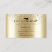 化粧アーティストラッシュ14k金ゴールドグラデーショングリッター塵 名刺 (裏面)