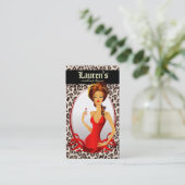 化粧アーティストリップスN口紅レッドレオパードベージュ 名刺 (スタンド正面)