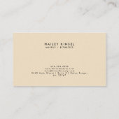 化粧アーティストレオパードリップ 名刺 (裏面)