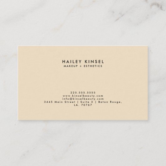 化粧アーティストレオパードリップ 名刺 (裏面)