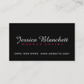 化粧アーティスト化粧品サロン美しい事業 名刺 (裏面)