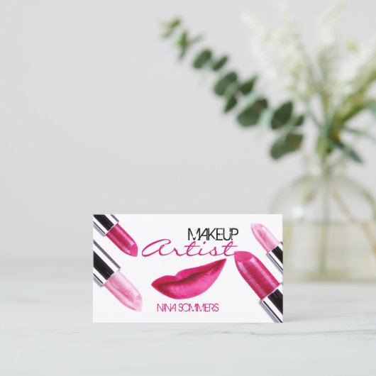 化粧アーティスト名刺 名刺 (スタンド正面)