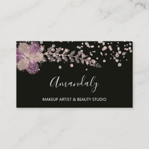 化粧アーティスト爪、 ネイル美しいスパバラフローラ 名刺