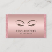 化粧アーティスト美しいガールバラ金ゴールドアポイントメント 予約カード (正面)