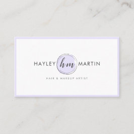 化粧アーティスト美しいサロンエレガントラベモダンンダー 名刺