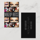 化粧アーティスト美容師爪、 ネイル美しいサロン 名刺 (正面/裏面)