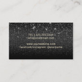 化粧アーティスト金ゴールドドリップスリップスブモダンラックグリッター 名刺 (裏面)