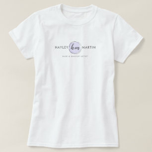 化粧アーティスト/ファッションデザイナーカスタムのロゴ Tシャツ