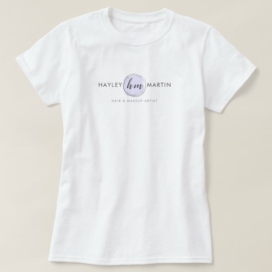 化粧アーティスト/ファッションデザイナーカスタムのロゴ Tシャツ (デザイン正面)