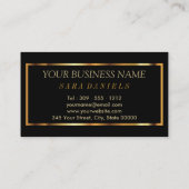 化粧アーティスト(大理石金ゴールドアクセント付) 名刺 (裏面)