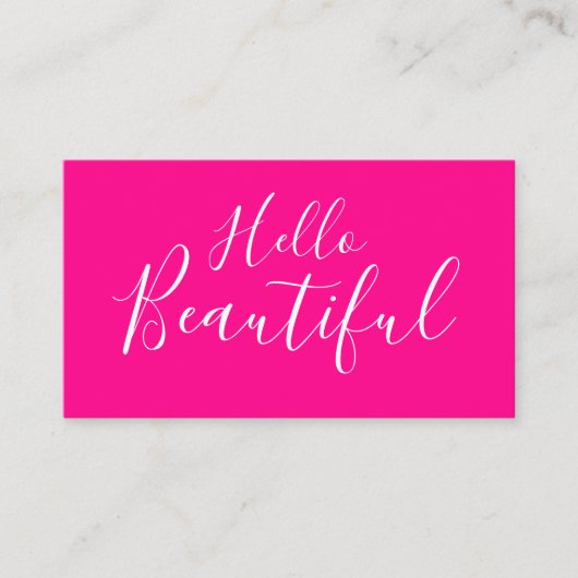 化粧アーティスト/美容師トレンディーピンク 名刺 (正面)
