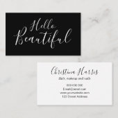 化粧アーティスト/美容師トレンディー名刺 名刺 (正面/裏面)