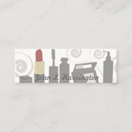 化粧アーティスモダント旋回フェミニン美容師 スキニー名刺