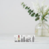 化粧アーティスモダント旋回フェミニン美容師 スキニー名刺 (スタンド正面)