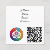 化粧エレガント品配置 スクエア名刺 (裏面)