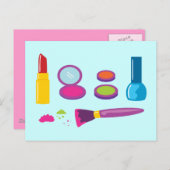 化粧カラフルする ポストカード (正面/裏面)