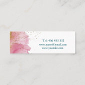 化粧スタイリッシュブラシ付き名刺 スキニー名刺 (裏面)