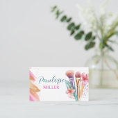 化粧スタイリッシュブラシ付き名刺 名刺 (スタンド正面)