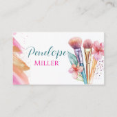 化粧スタイリッシュブラシ付き名刺 名刺 (正面)