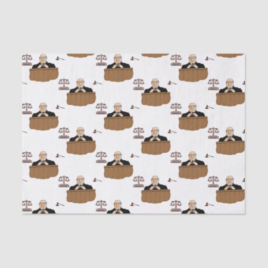 化粧ティッシュペーパー裁判官 薄葉紙 (正面)