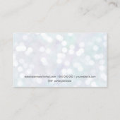 化粧ナクモダンレパールパステルグリッター《写真》ぼけ味 名刺 (裏面)