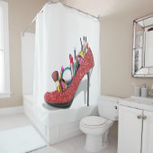 化粧ハイヒールスティレットスファッション シャワーカーテン (インサイチュ)