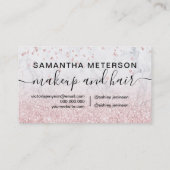 化粧バラ金ゴールドグリッター大理石スパークル紙吹雪 ロイヤリティカード (裏面)